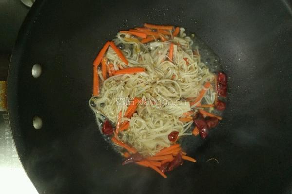 胡萝卜金针菇的做法图解7