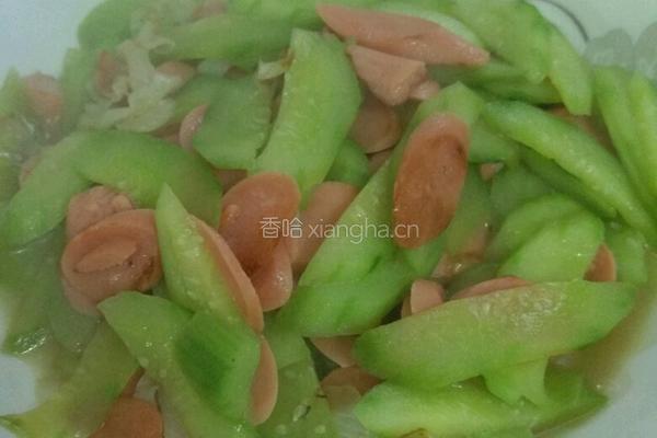 火腿肠炒黄瓜的做法图解8