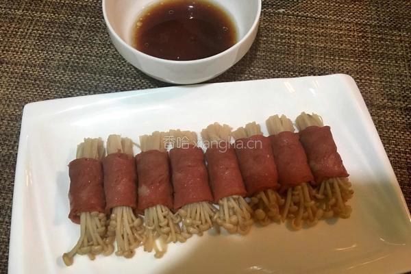 金针菇培根卷的做法图解4