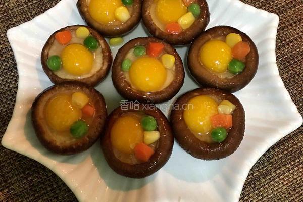 鹌鹑蛋香菇盏的做法图解4