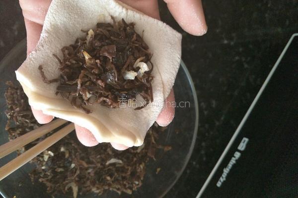 梅干菜和肉松芝麻饼的做法图解10