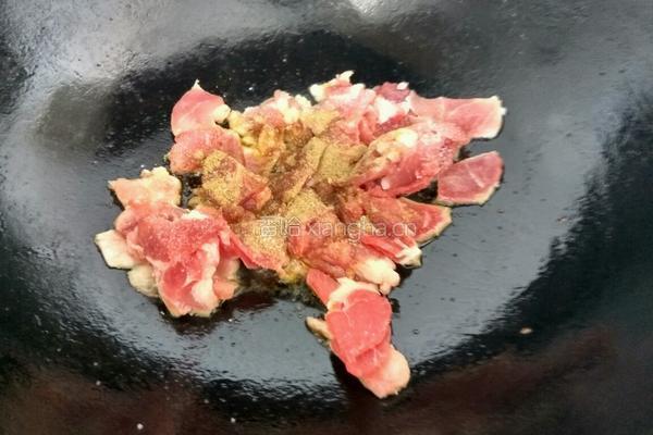 孜然肉片的做法图解3