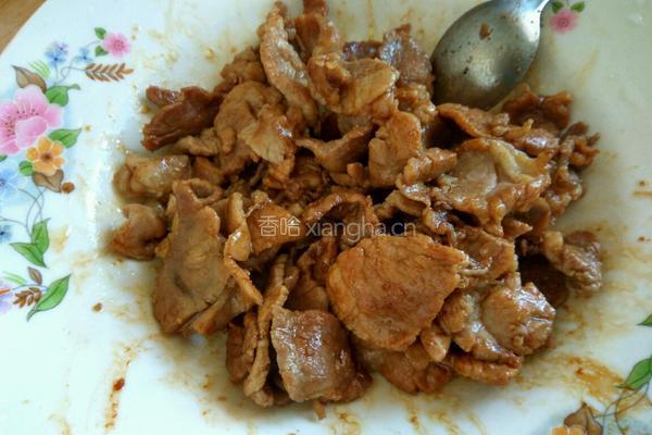 孜然肉片的做法图解4