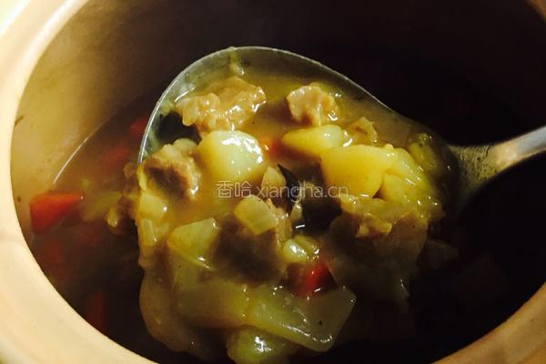 咖喱土豆牛腩的做法图解7