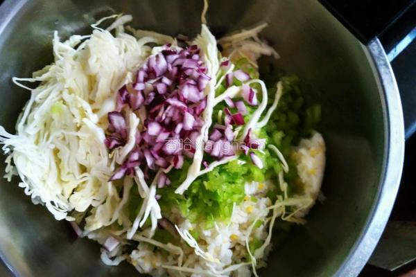 鸡蛋蔬菜米饼（无粉）的做法图解3
