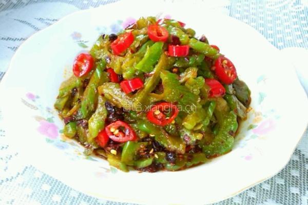 豆豉苦瓜的做法图解7