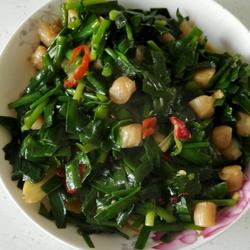 韭菜炒瑶柱的做法[图]
