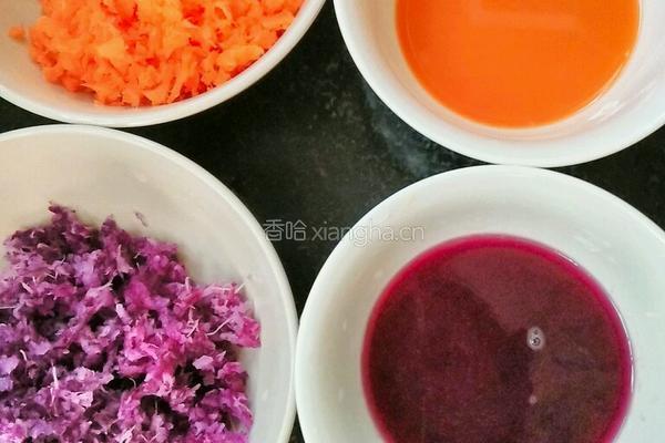 彩色水饺的做法图解3