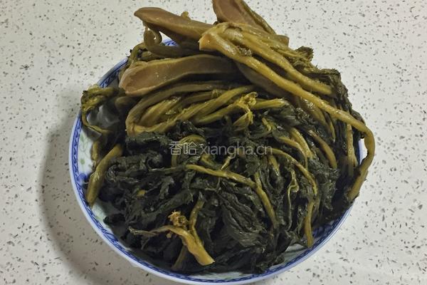 自制梅干菜的做法图解1