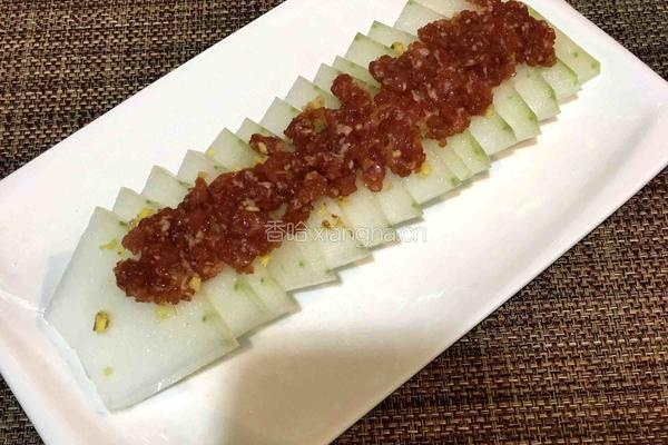 肉末蒸冬瓜的做法图解5