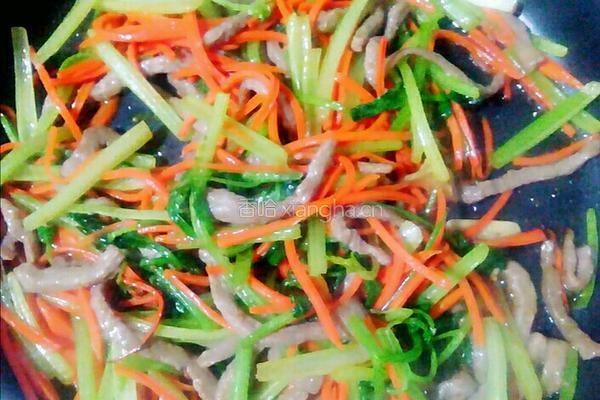 香芹牛肉丝的做法图解6