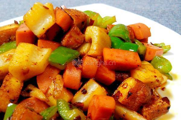 辣炒莲藕豆干丁的做法图解10