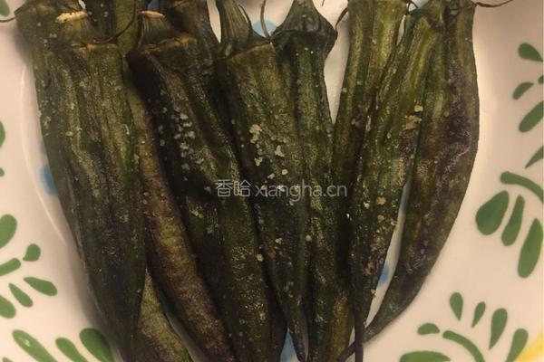 盐烤秋葵（烤箱）的做法图解4