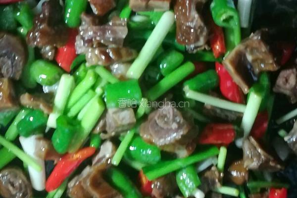 大蒜辣椒炒腊鸭的做法图解10