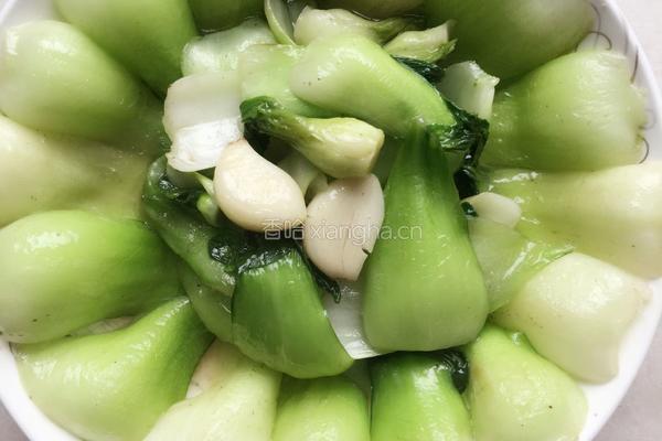 清炒油菜秆的做法图解3