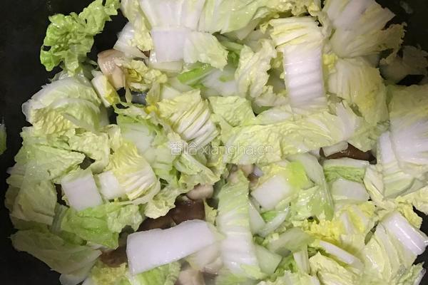 大白菜炒香菇的做法图解5