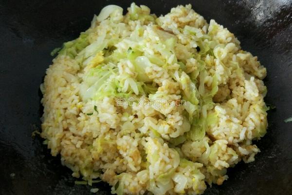 蔬菜蛋炒饭的做法图解5