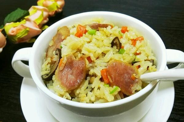 腊肠焖饭的做法图解10