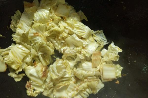 白菜炒粉调的做法图解6