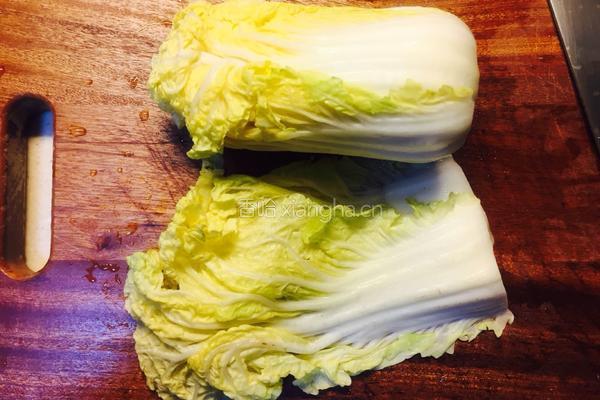 醋溜白菜的做法图解2