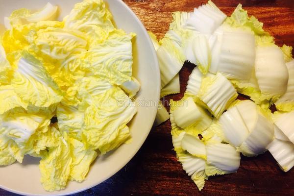 醋溜白菜的做法图解3