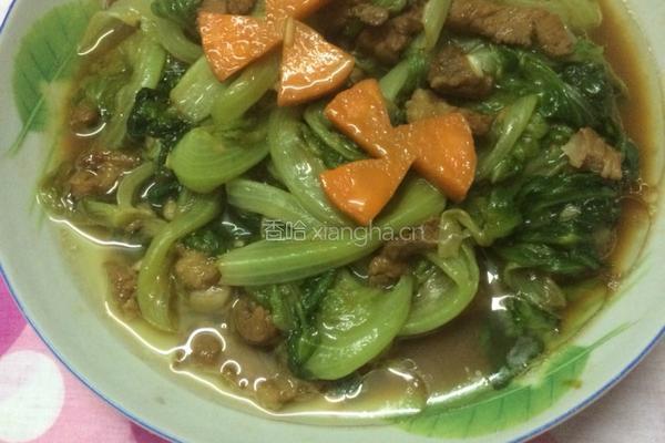 瘦肉炒生菜的做法图解4