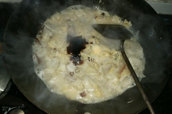 酸白菜炖白肉的做法图解9
