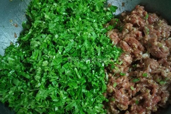 牛肉香芹饺子的做法图解7