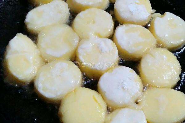 玉子豆腐酿腊香青豆的做法图解5