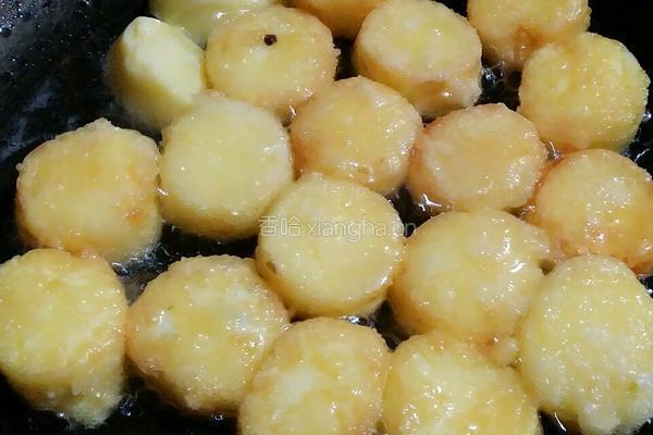 玉子豆腐酿腊香青豆的做法图解6