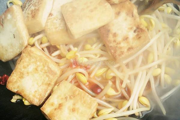 豆芽烩豆腐的做法图解10