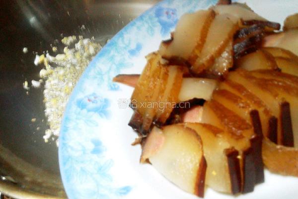 荷兰豆炒腊肉的做法图解7