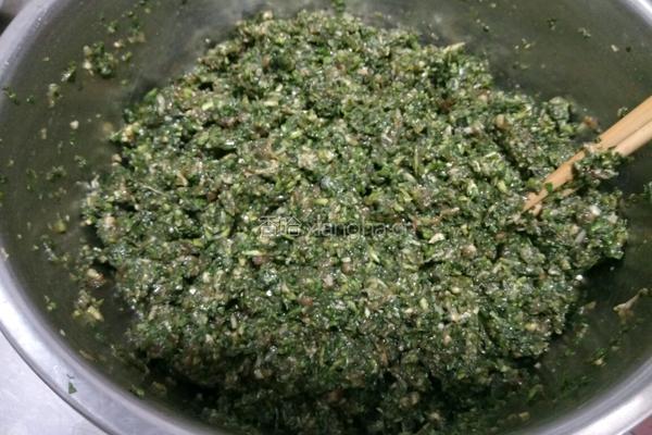 荠菜包子的做法图解4