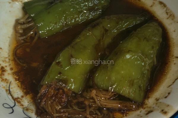 油焖尖椒金针菇的做法图解9