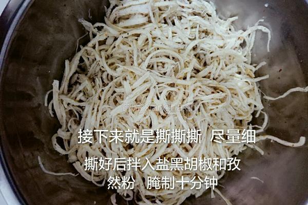 健康减脂无油鸡肉丝的做法图解3