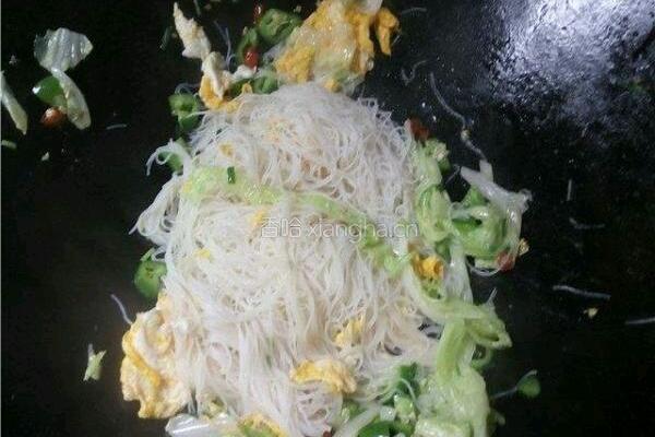 家常炒粉的做法图解4