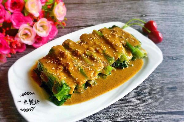 芝麻酱油麦菜的做法图解6