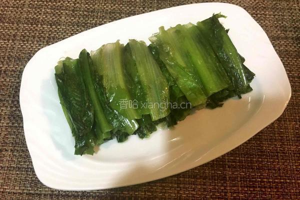 芝麻酱油麦菜的做法图解4