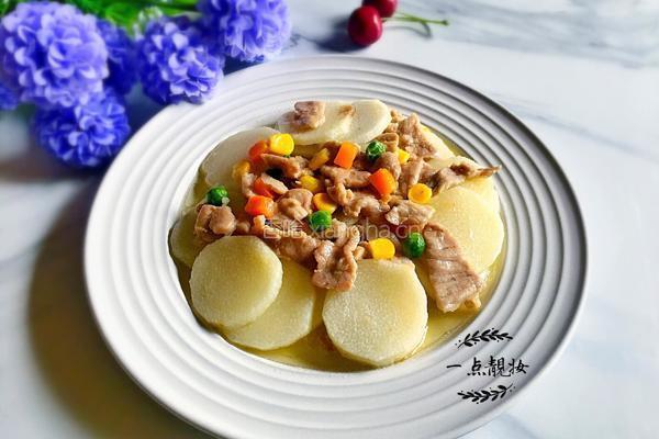 淮山炒肉片的做法图解9