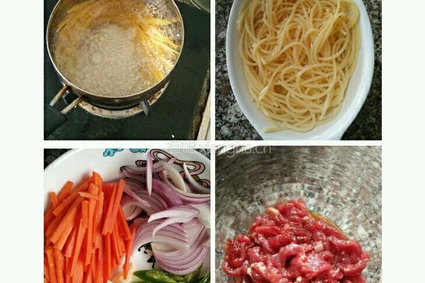 黑胡椒牛肉意面的做法图解2