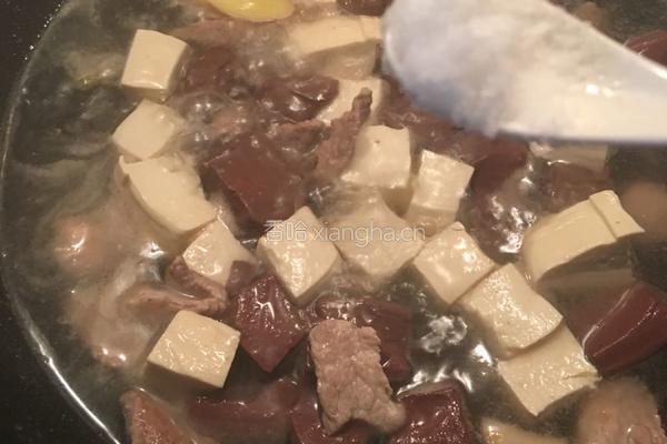 猪血豆腐汤的做法图解8