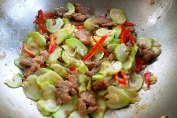 肉片炒儿菜的做法图解14