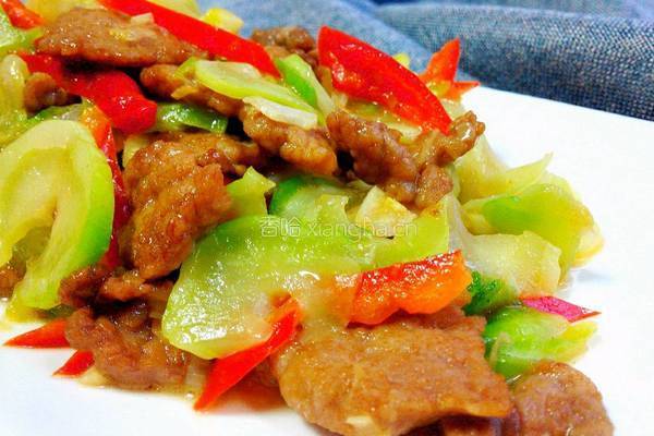 肉片炒儿菜的做法图解15