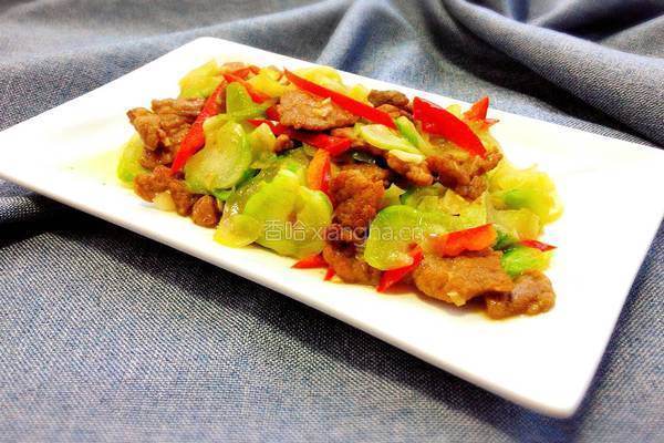 肉片炒儿菜的做法图解16