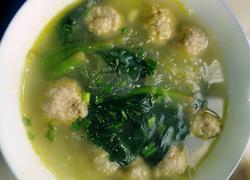 肉丸菠菜粉丝汤