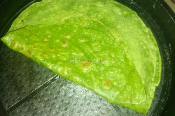 菠菜汁鸡蛋饼的做法图解5