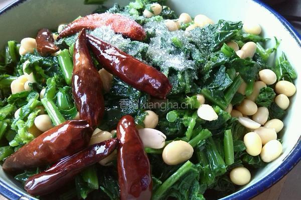 雪里蕻拌黄豆的做法图解8