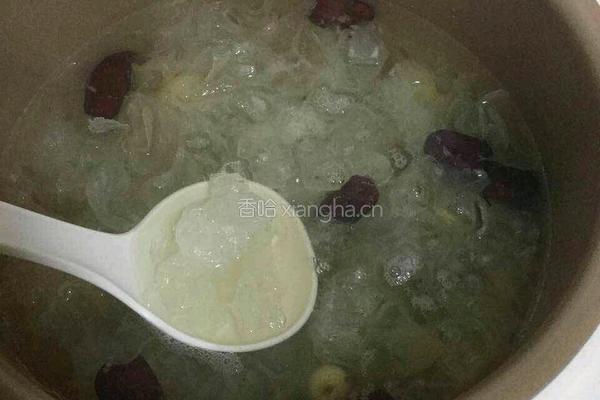 银耳莲子羹的做法图解6