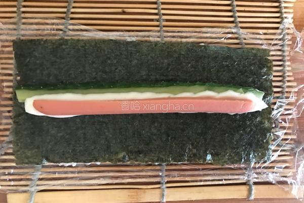 黄桃水果寿司的做法图解4