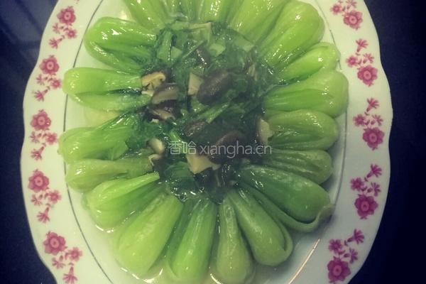 香菇青菜的做法图解9